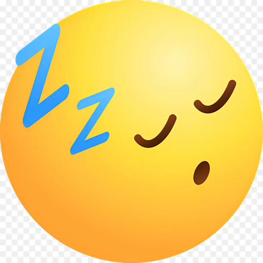 Dormir Zzz，Emoji Durmiendo PNG