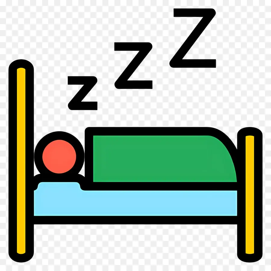 Dormir Zzz，Cama PNG