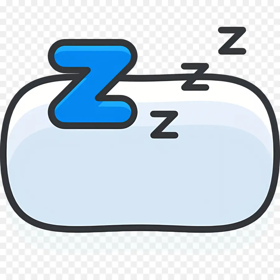 Dormir Zzz，Almohada Con Z PNG