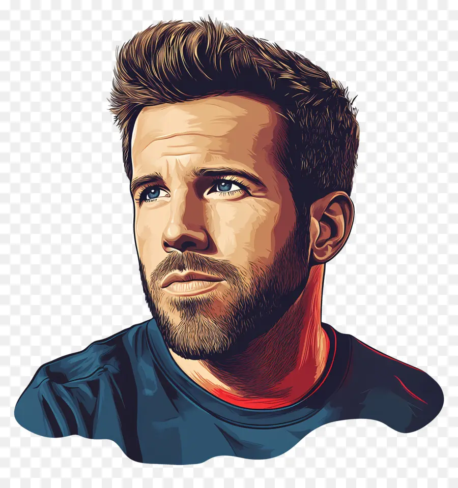 Ryan Reynolds，Ilustración De Personajes PNG