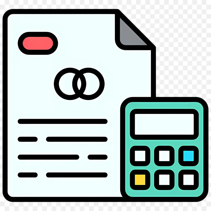 Presupuesto Y Finanzas，Contrato Con Calculadora PNG