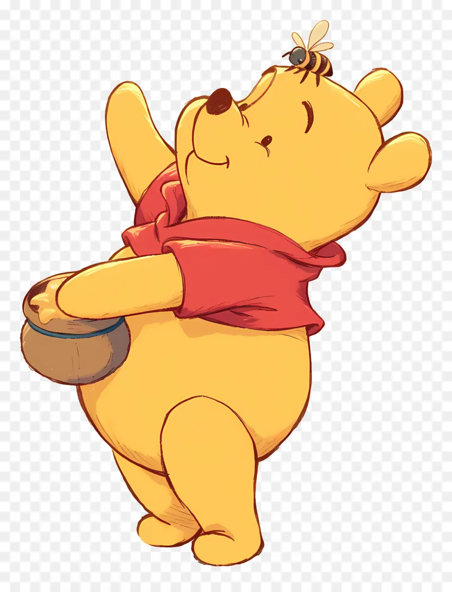 Winnie El Pooh，Oso Con Abeja PNG