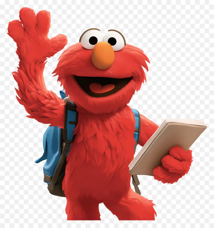 Elmo，Personaje Peludo Rojo PNG