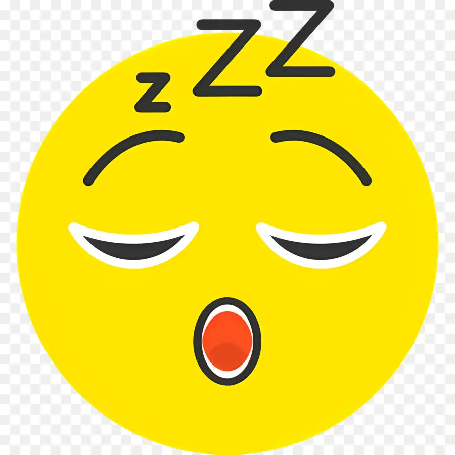 Dormir Zzz，Emoji Durmiendo PNG