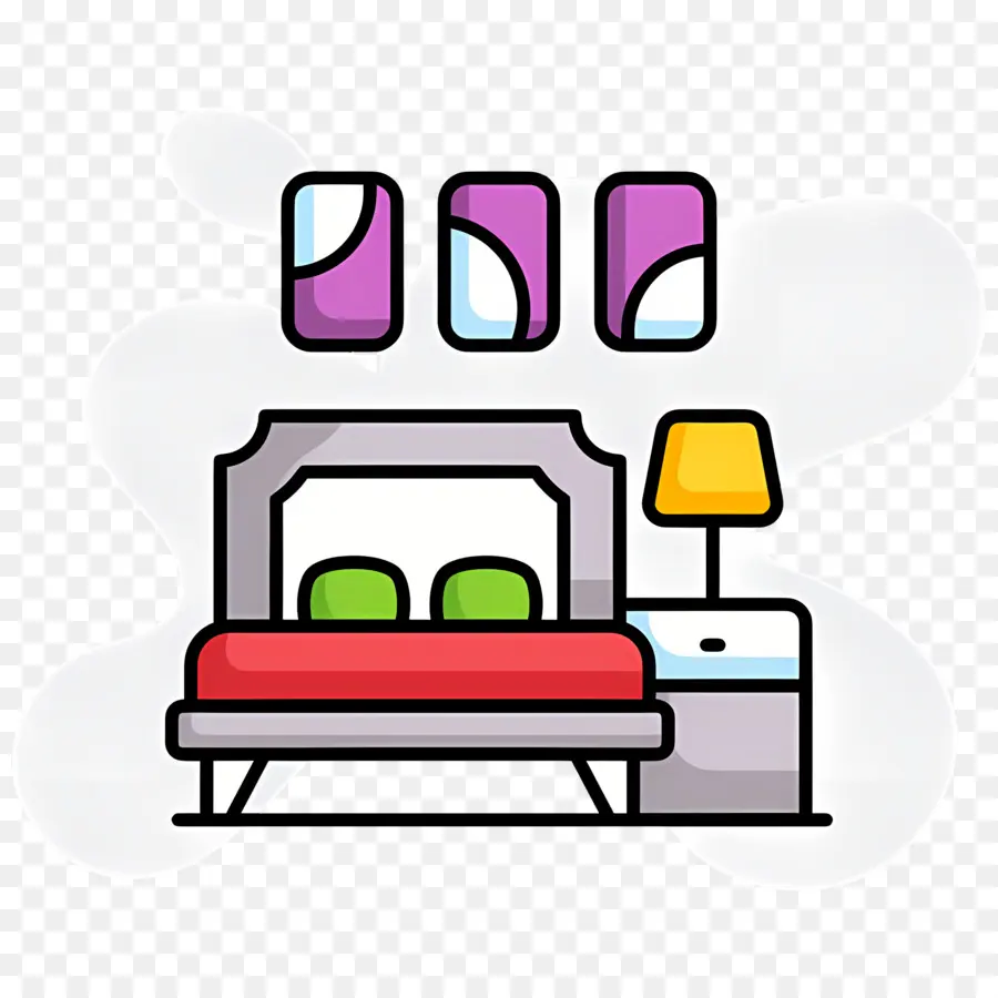 Dormitorio，Ilustración De Dormitorio PNG