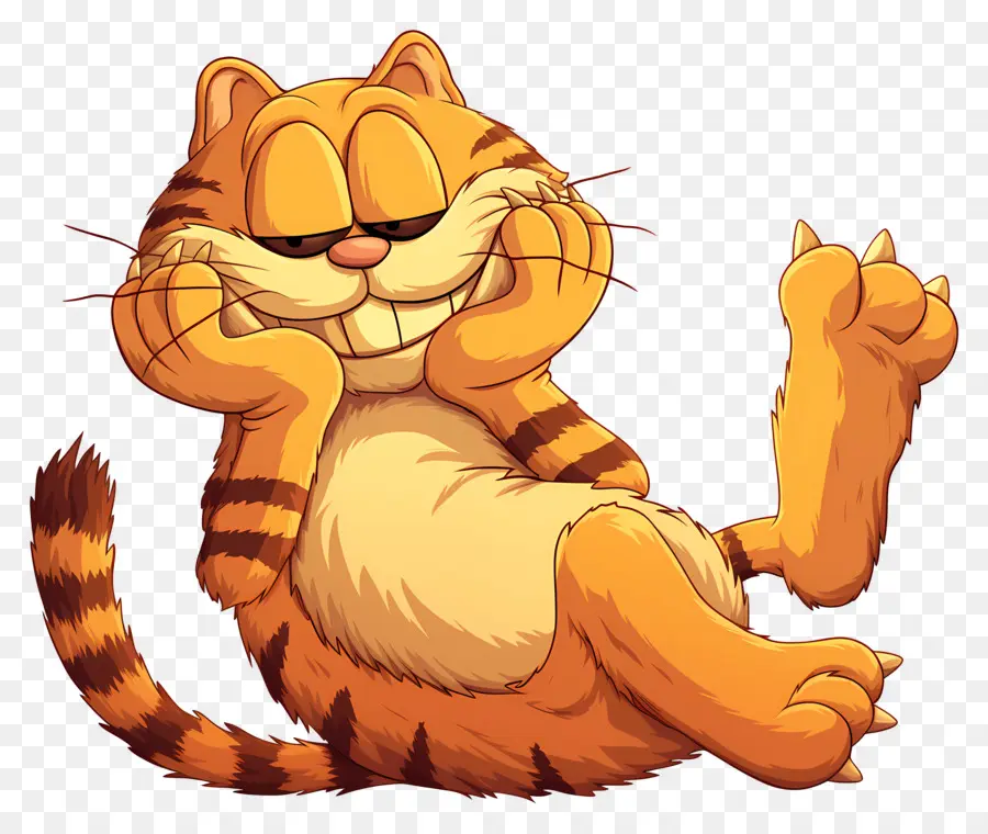 Garfield，Gato Naranja PNG