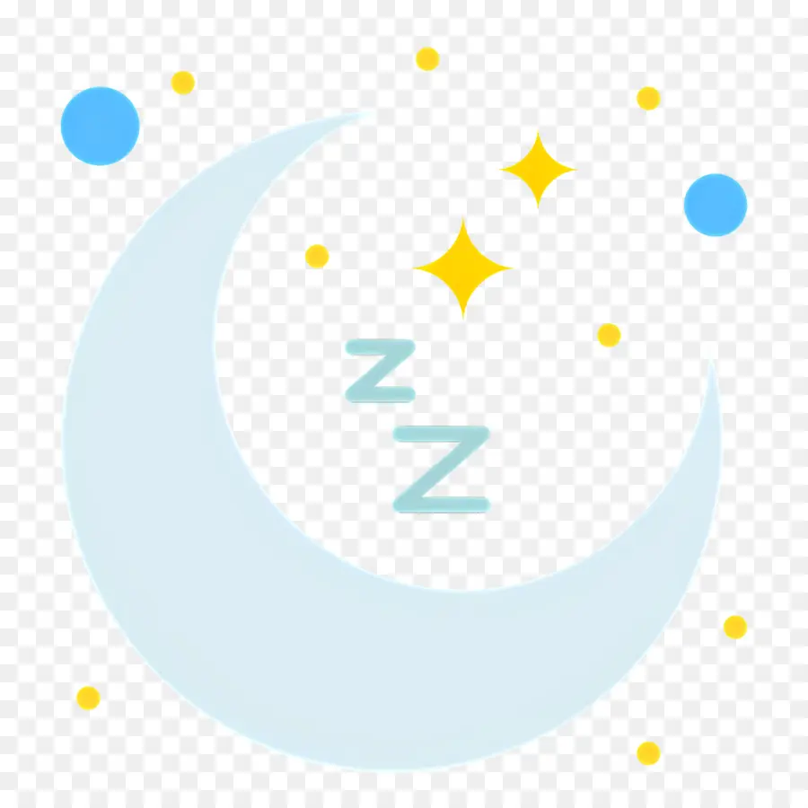 Dormir Zzz，Luna Y Estrellas PNG