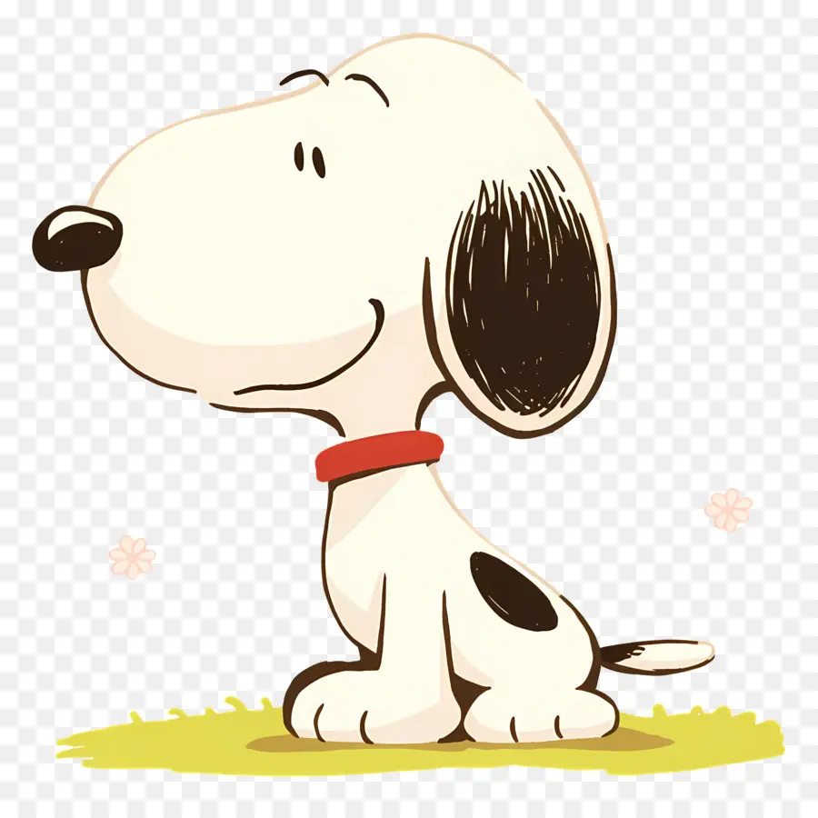 Snoopy，Perro De Dibujos Animados Sentado PNG