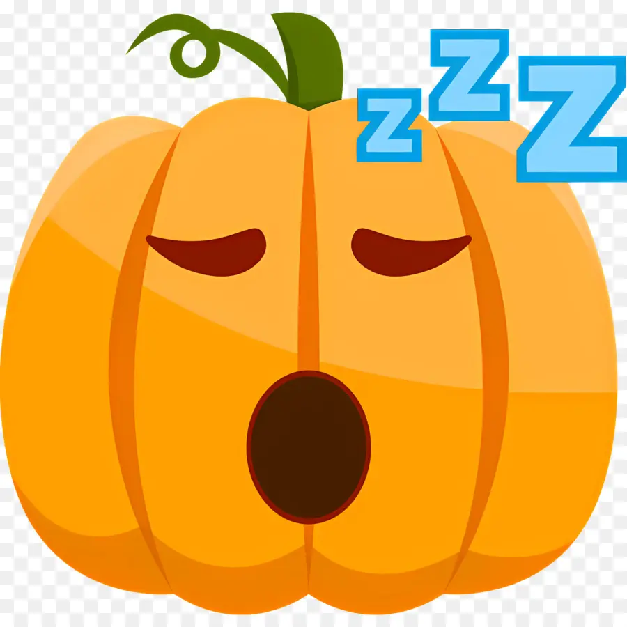 Dormir Zzz，Calabaza Soñolienta PNG