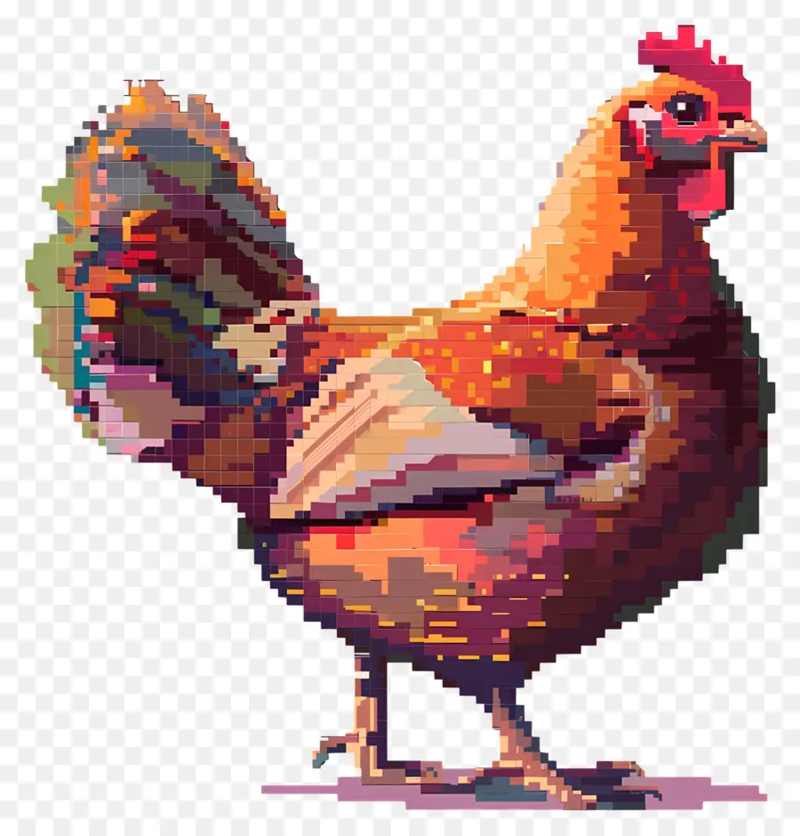 Pavo De Acción De Gracias De Píxeles，Pollo Píxel PNG