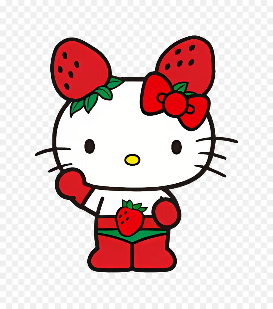 Ichigoman，Fresa Hello Kitty PNG