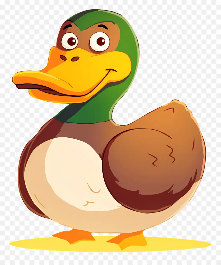 Dibujos Animados De Pato，Pato Verde PNG