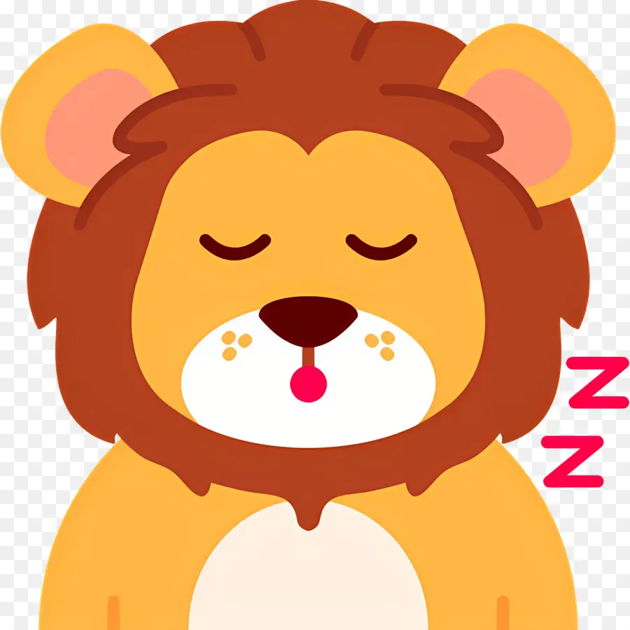 Dormir Zzz，León Dormido PNG