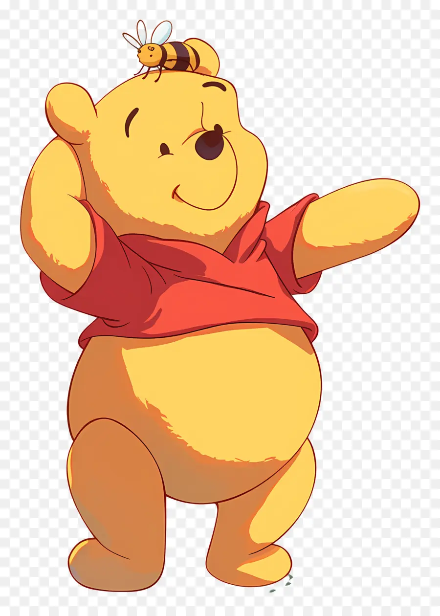 Winnie El Pooh，Oso Con Abeja PNG