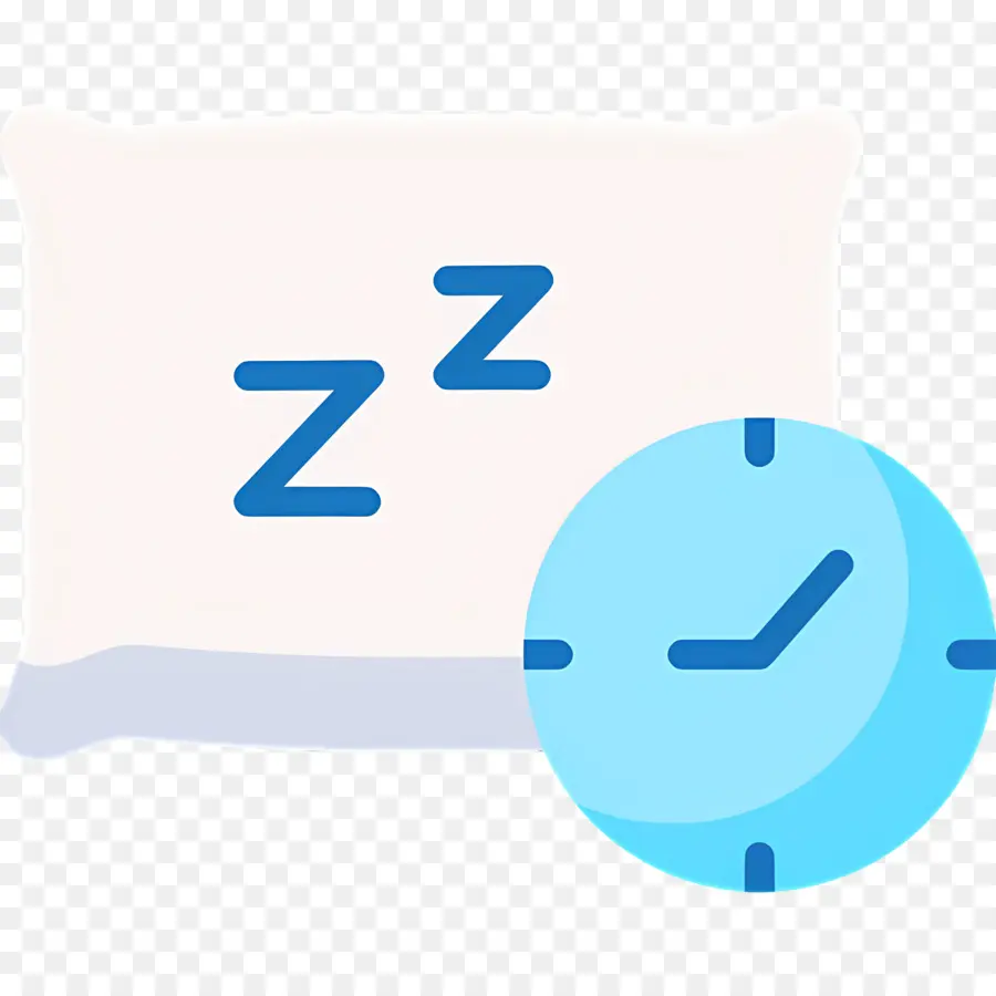 Dormir Zzz，Almohada Y Reloj PNG