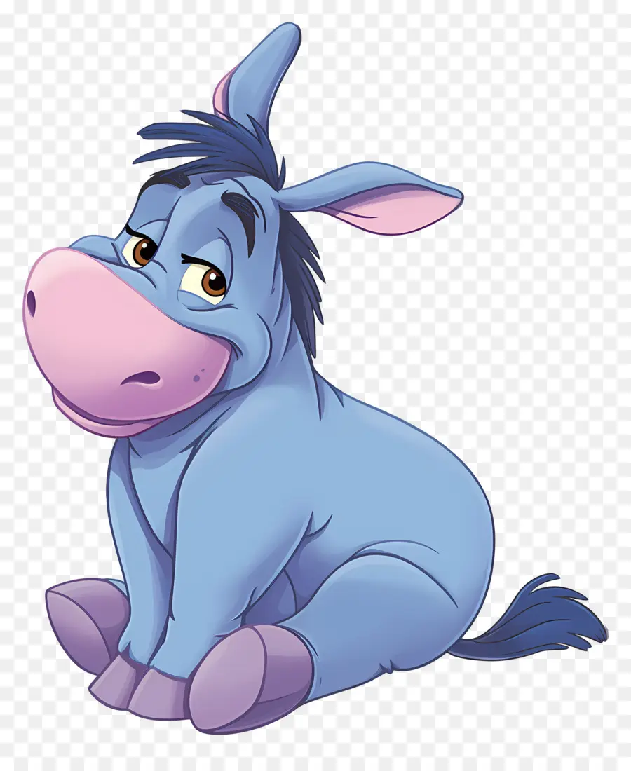 Eeyore，Burro Azul PNG