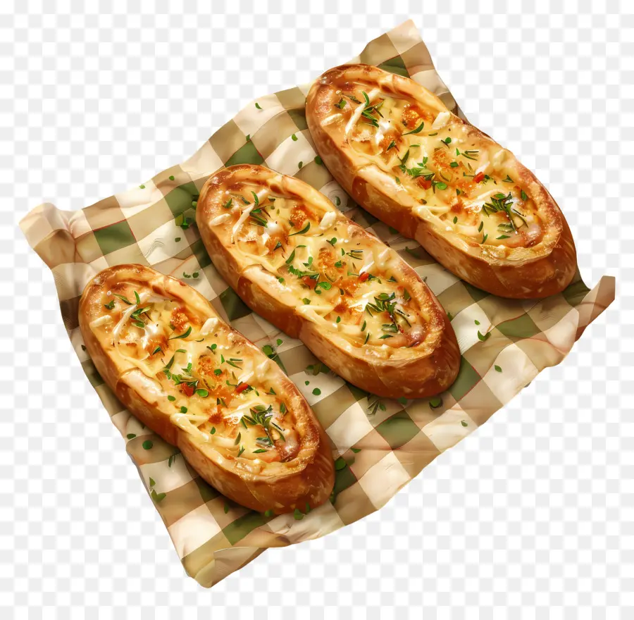 Pan De Ajo，Panes De Queso PNG