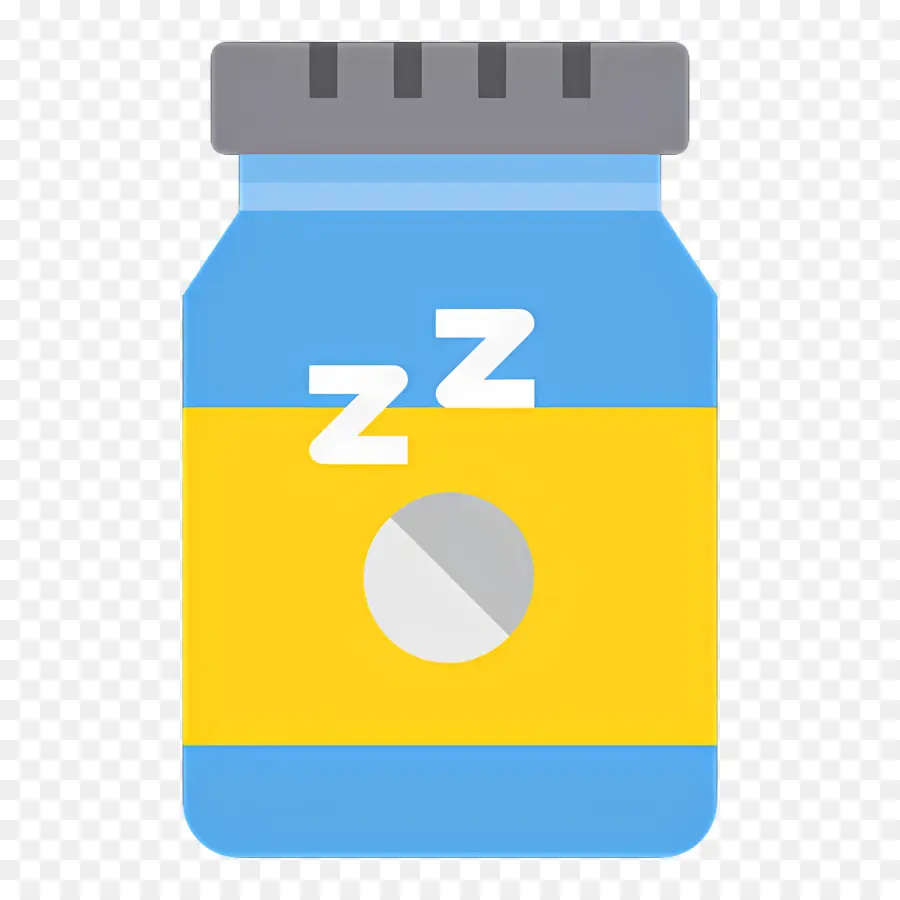 Dormir Zzz，Botella De Suplemento Para Dormir PNG