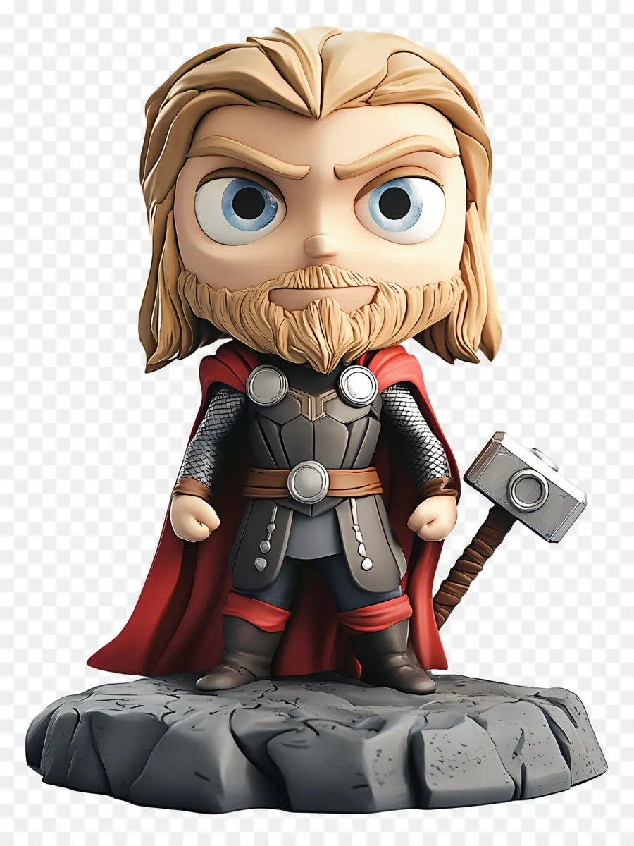 Thor，Guerrero Rubio Con Martillo PNG