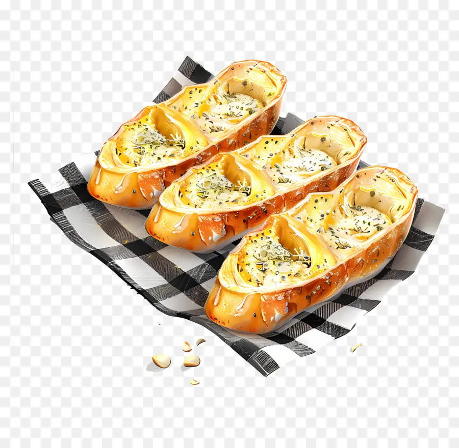 Pan De Ajo，Queso PNG