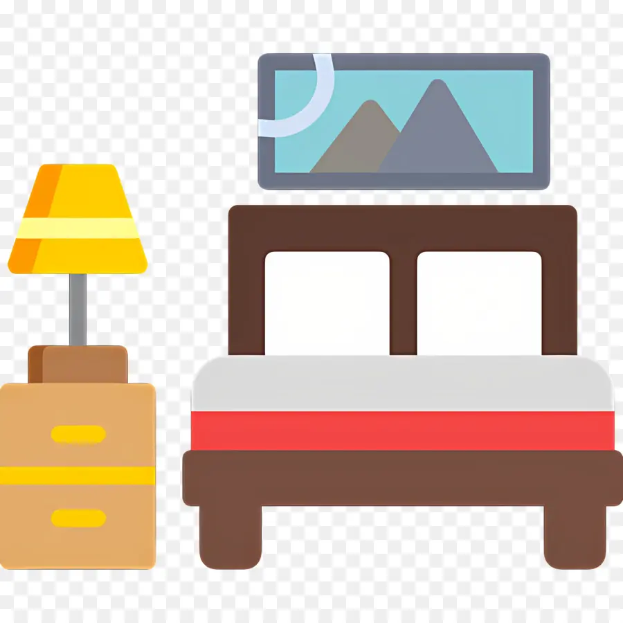 Dormitorio，Cama PNG