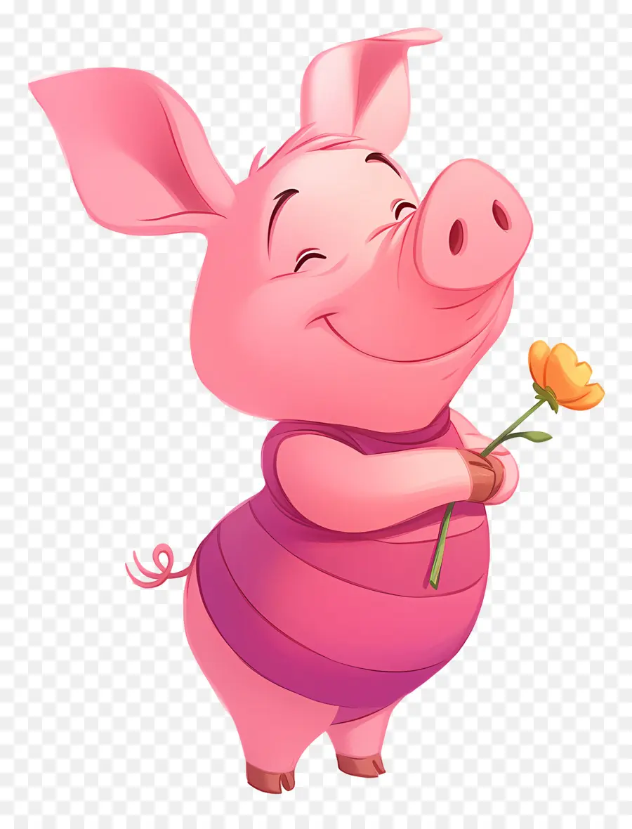 Cerdito，Rosa PNG