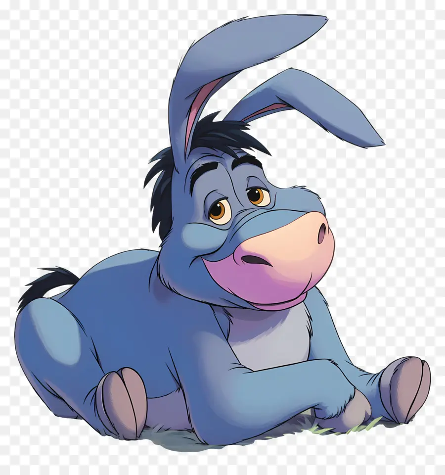 Eeyore，Burro Azul PNG