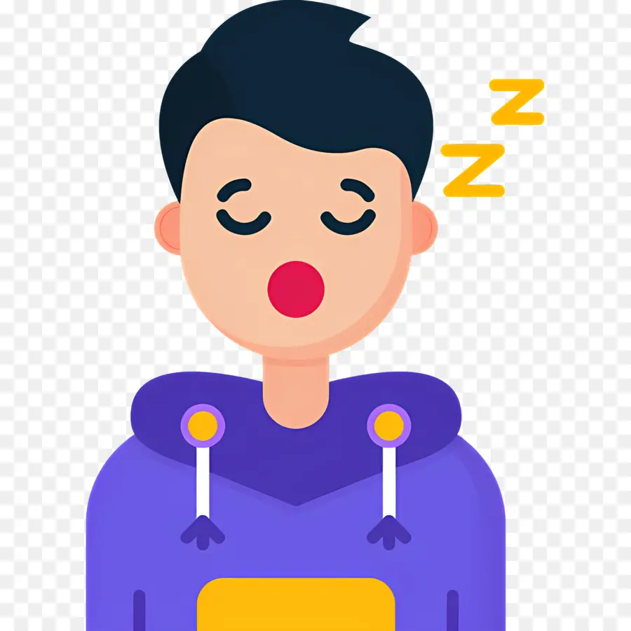 Dormir Zzz，Persona Soñolienta PNG