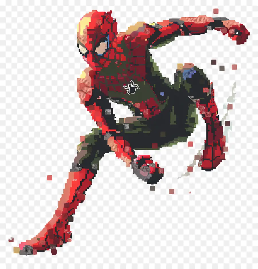 Píxel Spiderman，Hombre Araña Pixelado PNG