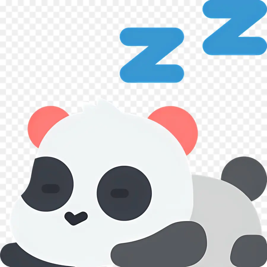 Dormir Zzz，Panda Durmiente PNG