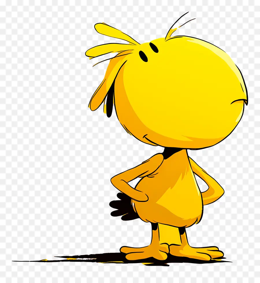 Personaje De Dibujos Animados，Pájaro Amarillo PNG