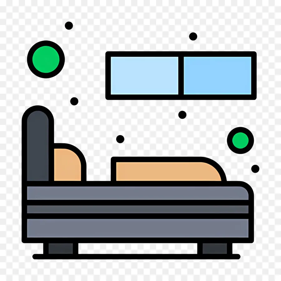 Dormitorio，Cama PNG