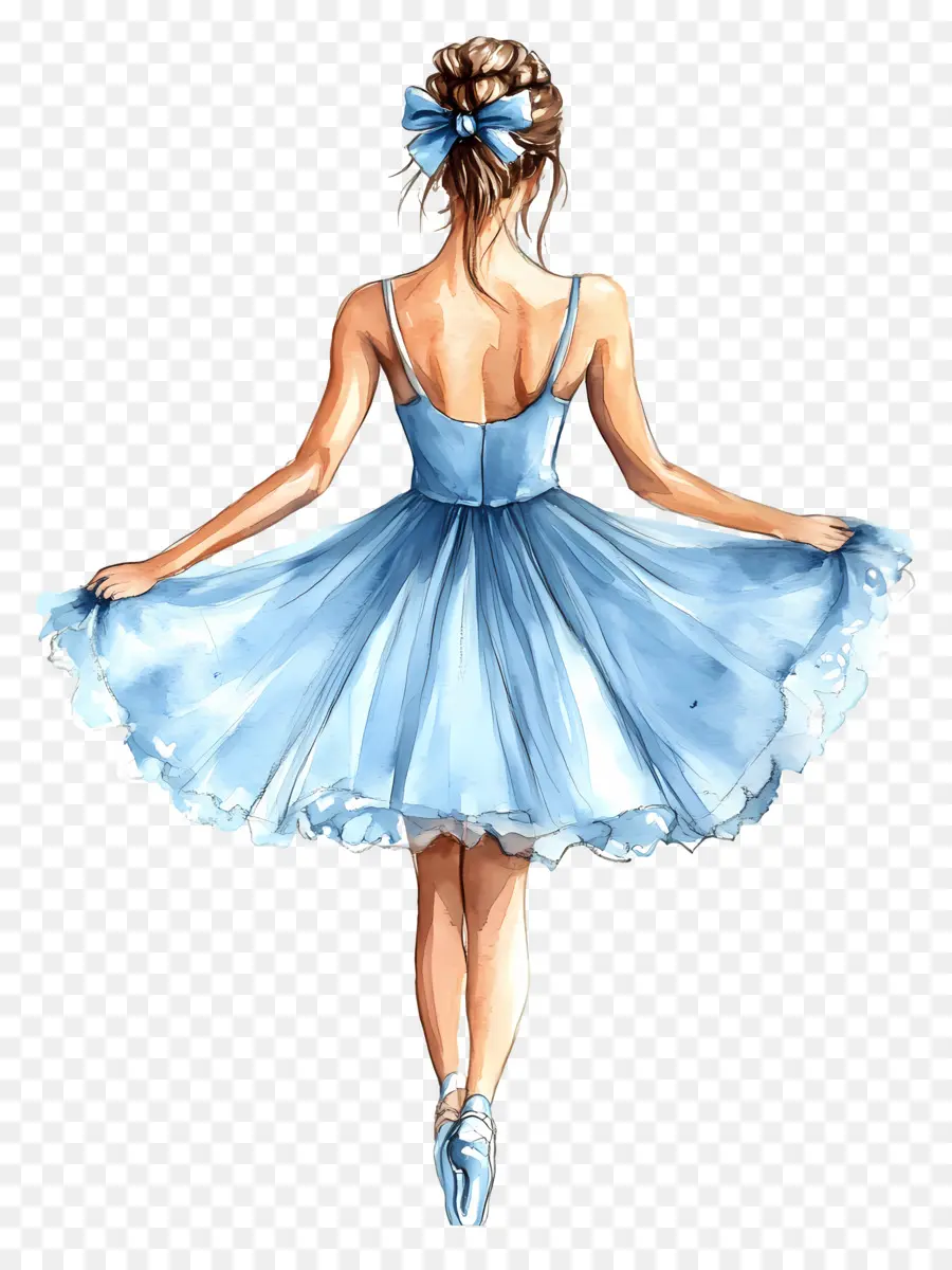 Ballet，Bailarina Azul PNG