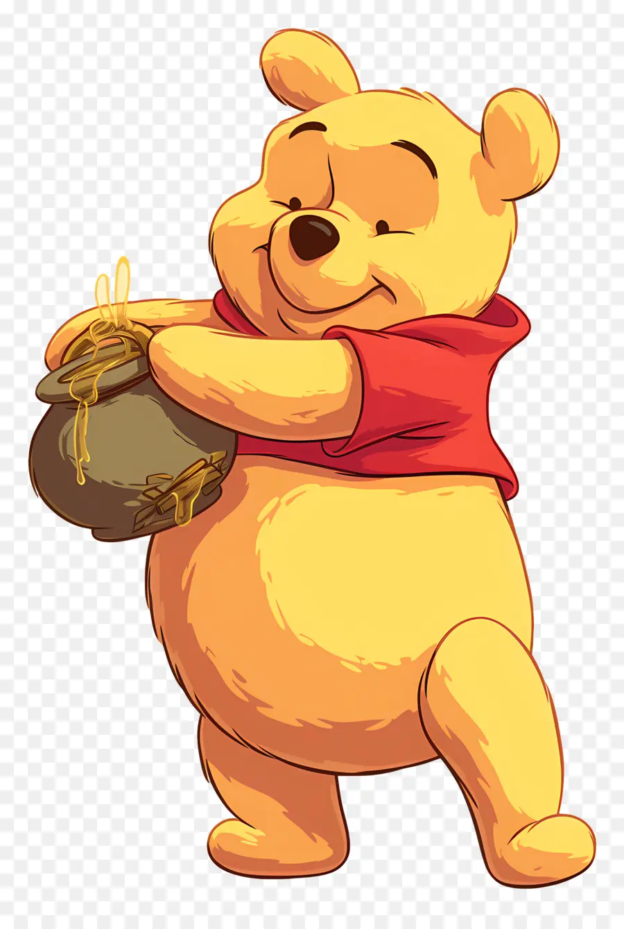 Winnie El Pooh，Oso Amarillo Con Miel PNG