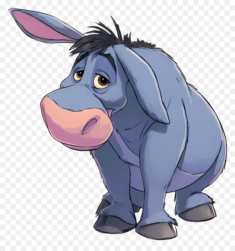 Eeyore，Burro Azul PNG