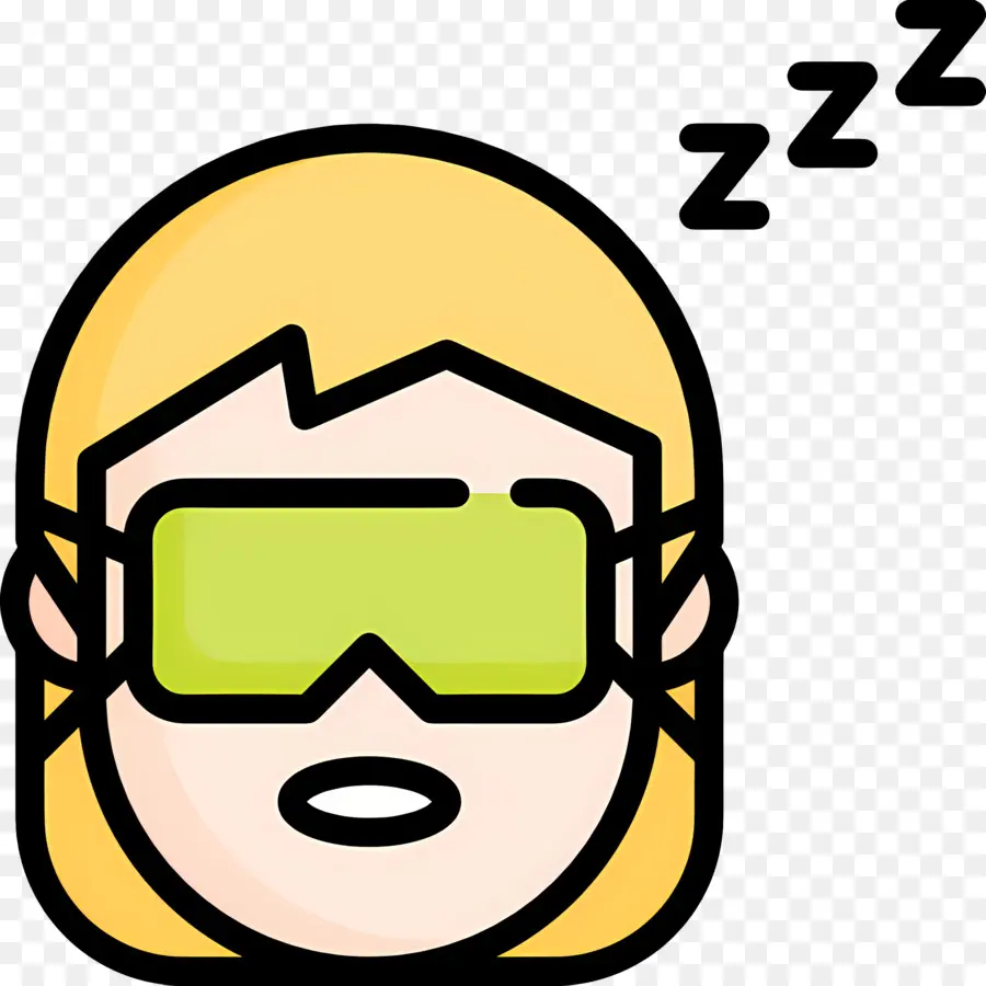 Dormir Zzz，Persona Dormida Con Gafas PNG