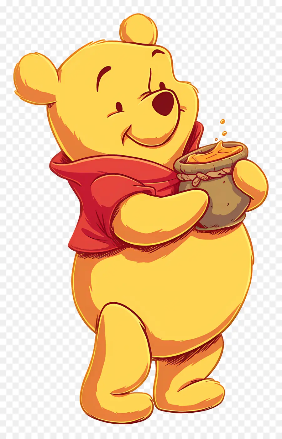 Winnie El Pooh，Oso Amarillo Con Miel PNG