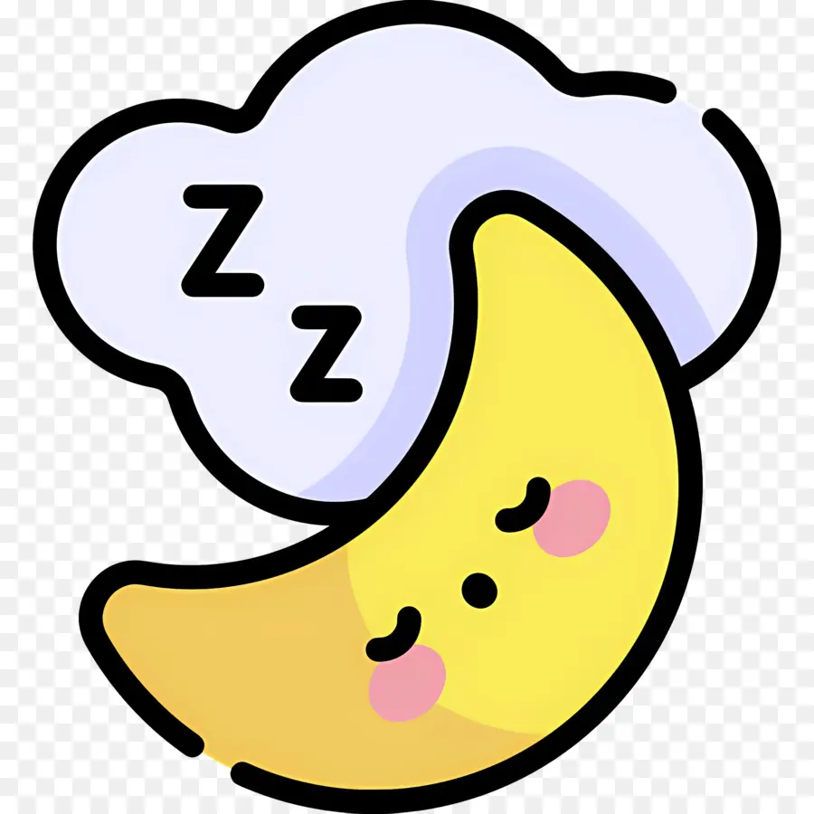 Dormir Zzz，Luna Dormida PNG