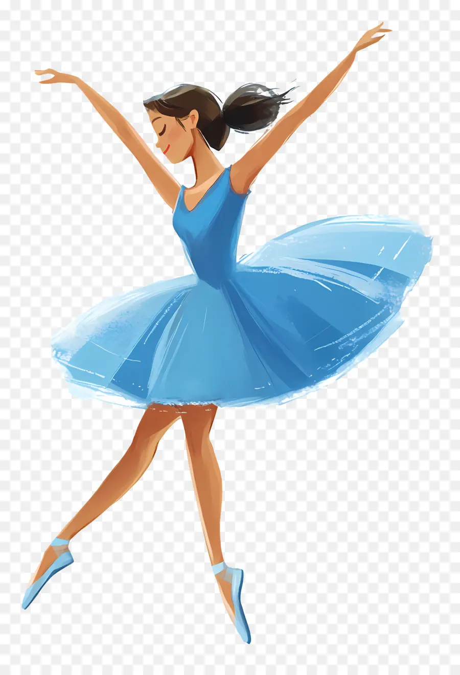 Ballet，Bailarina Azul PNG