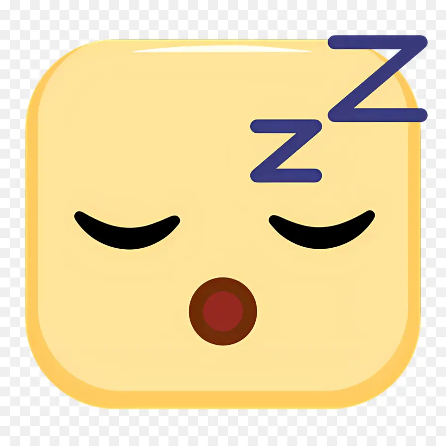 Dormir Zzz，Emoji Durmiendo PNG