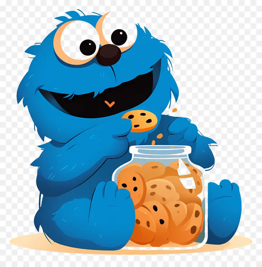 Monstruo De Las Galletas，Monstruo De Las Galletas Azul PNG