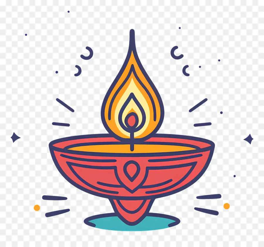 Lámpara De Diwali，Diya Decorativa PNG