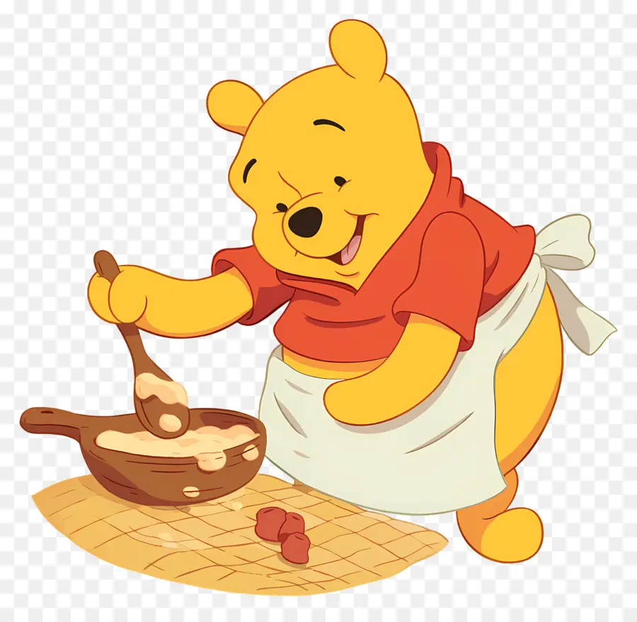 Winnie El Pooh，Oso Revolviendo PNG