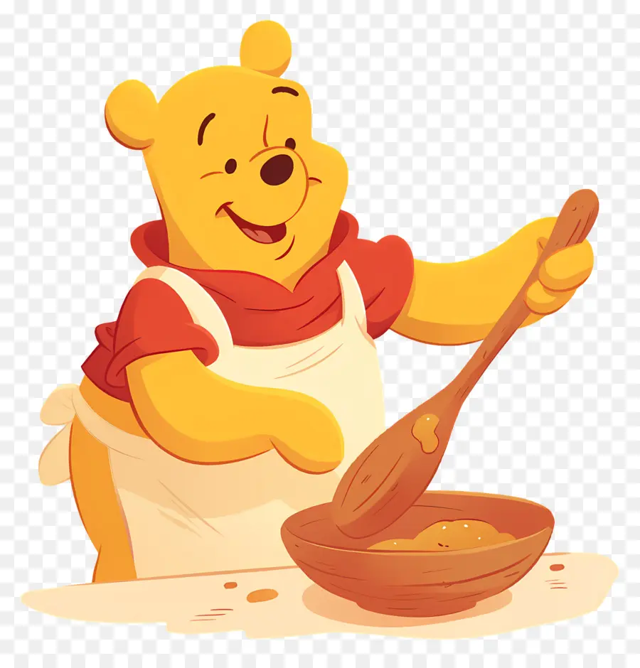 Winnie El Pooh，Oso Revolviendo PNG