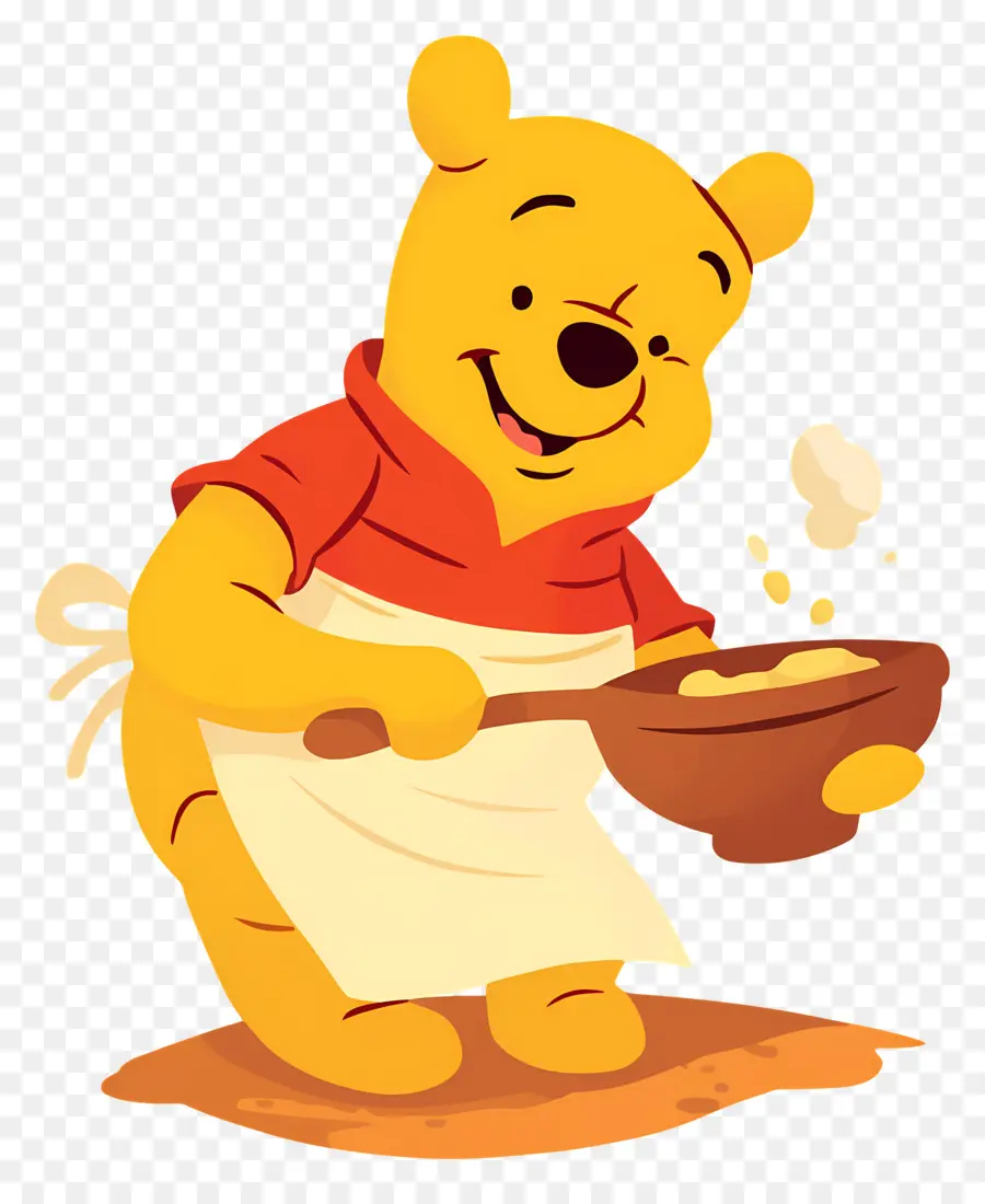 Winnie El Pooh，Cocinar Con Osos PNG