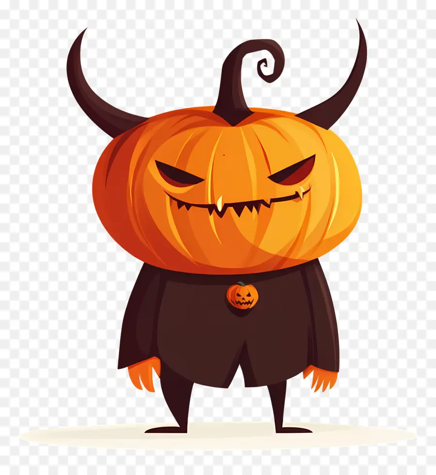 Diablo De Halloween，Monstruo De Calabaza PNG