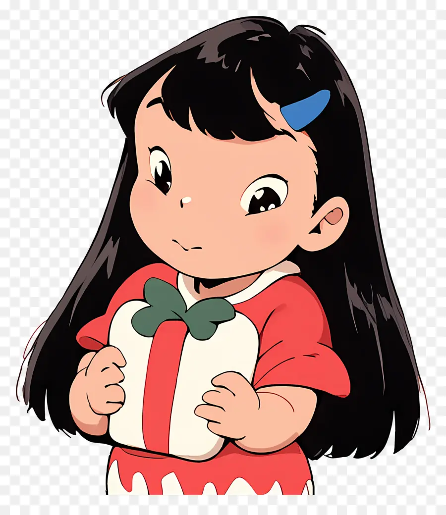 Lilo Pelekai，Chica Con Regalo PNG