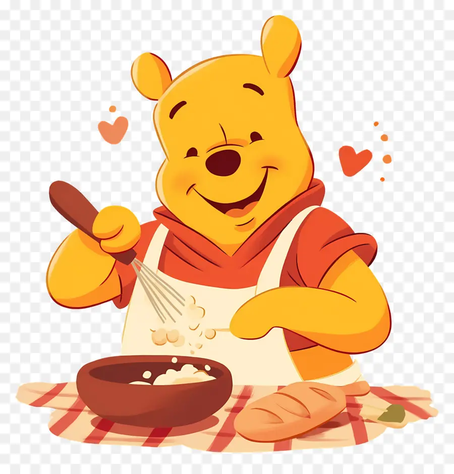 Winnie El Pooh，Cocinar Con Osos PNG