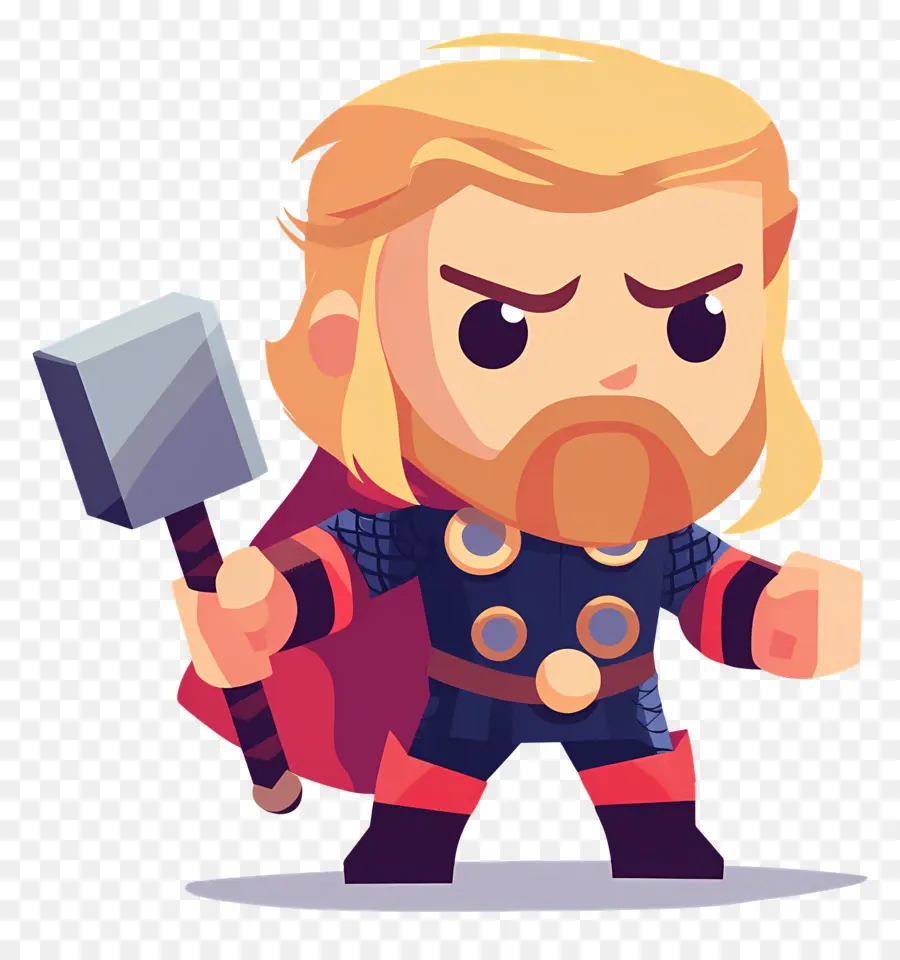 Thor，Guerrero De Dibujos Animados PNG