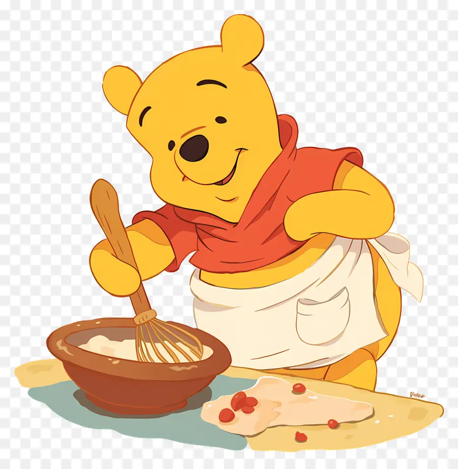 Winnie El Pooh，Oso Revolviendo PNG